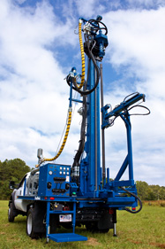 DR155 Water Well Drilling Rig featuring up to 15 foot drill stems