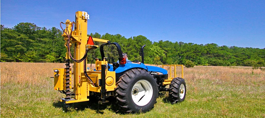 DeepRock Tractor-mounted Auger Rig